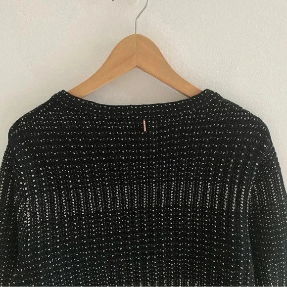 MISA Los Angeles Cardigan Knit Black Gold Sz M - Picture 7 of 7